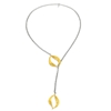 Flaming Soul Necklace With Silver Plated Adjustable Chain And 18K Yellow Gold Plated Flame Motif