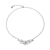 The Dreamy Flower silver short chain necklace with flowers