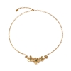 The Dreamy Flower silver 925° short chain necklace with 18K yellow gold plating and flowers motif