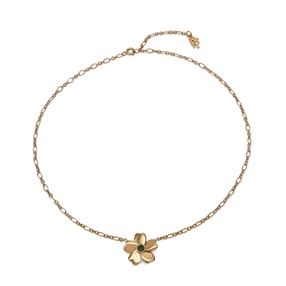 The Dreamy Flower short gold plated necklace with flower-