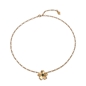The Dreamy Flower short gold plated necklace with flower-