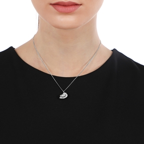 Fashionable.Me Necklace Silver 925° Chain With Small Bird Motif-