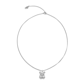 Fashionable.Me Necklace Silver 925° Chain With Small Bear Motif-