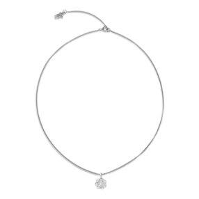 Fashionable.Me Necklace Silver 925° Chain With Small Flower Motif-