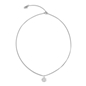 Fashionable.Me Silver Chain Necklace With Flower Motif-