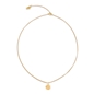 Fashionable.Me Gold Plated Chain Necklace With Flower Motif-