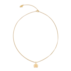 Fashionable.Me 18K Yellow Gold Plated Necklace Silver 925° Chain With Small Archive Motif-
