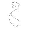 Fashionable.Me Cord Necklace With Silver 925° Small Fish Motif
