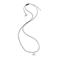 Fashionable.Me Cord Necklace With Silver Fish Motif-