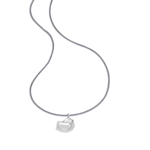 Fashionable.Me Cord Necklace With Silver 925° Small Bird Motif-