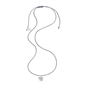 Fashionable.Me Cord Necklace With Silver 925° Small Squirrel Motif-