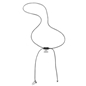 Fashionable.Me Cord Necklace With Silver Croissant Motif-