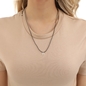 Fashionable.Me Cord Necklace With Silver Horseshoe Motif-