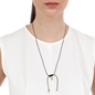 Fashionable.Me Cord Necklace With 18K Yellow Gold Plated Silver 925° Small Angel Motif-