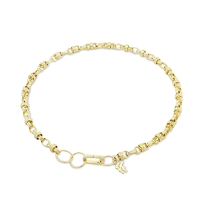 The Chain Addiction gold plated chain necklace with links-