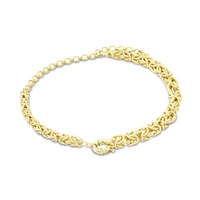 The Chain Addiction gold plated thick chain necklace/bracelet with double clasp-