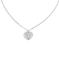 Fashionable.Me II Silver 925° Chain Necklace With Carved Heart Motif-