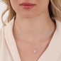Fashionable.Me Silver Chain Necklace with Eye Motif-