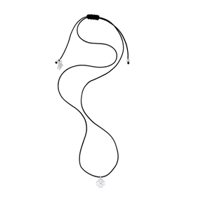 Fashionable.Me Cord Necklace With Silver Hanging H4H Motif-