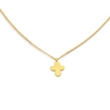 Fashionable.Me II Silver 925° 18K Yellow Gold Plated Chain Necklace with Cross Motif