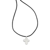 Fashionable.Me II Cord Necklace with Silver 925° Cross Motif 