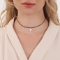 Fashionable.Me II Cord Necklace with Silver 925° Cross Motif -