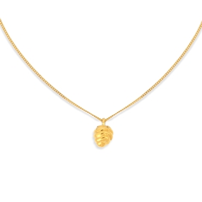 Fashionable.Me II Silver 925° 18K Yellow Gold Plated Chain Necklace with Beehive Motif-