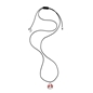 Fashionable.Me Cord Necklace with Silver Ladybug Motif -