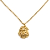 Oh Honey short gold plated necklace with honeycomb motif