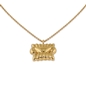 Archaics short gold plated necklace with ionic motif-