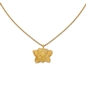 Archaics short gold plated necklace with chiton motif-