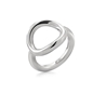 Metal Chic Silver Plated Ring -
