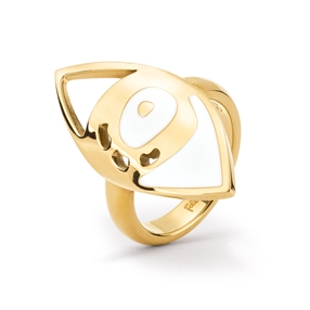 FF Talisman Yellow Gold Plated Ring-