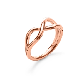Fluidity rose gold plated ring-