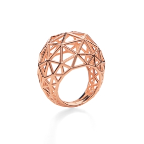 Stylesphere 18k Rose Gold Plated Brass Ring-