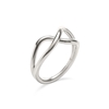 Fluidity silver plated ring