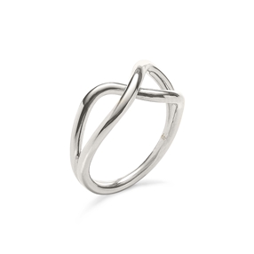 Fluidity silver plated ring-