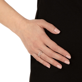 Fluidity Silver Plated Brass Ring-