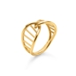 Style DNA Silver 925 18k Yellow Gold Plated Ring-
