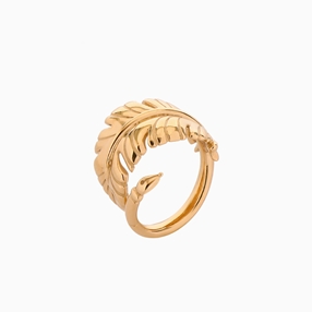 Historia Silver 925° Ring With 18K Yellow Gold Plating-