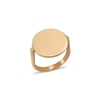 The Simple Reflection 18K Yellow Gold Plated Ring With Discus Motif
