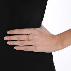 The Simple Reflection gold plated thin ring-
