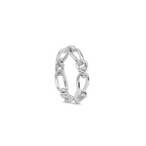 The Chain Addiction silvery ring -