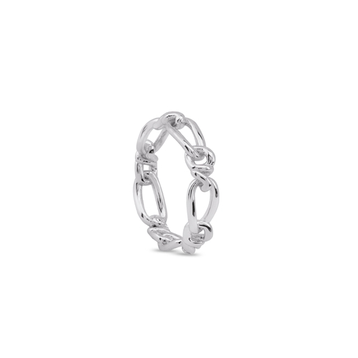 The Chain Addiction II silvery ring -