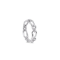 The Chain Addiction II silvery ring -