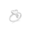 Melting Heart Ring With Silver 925° 