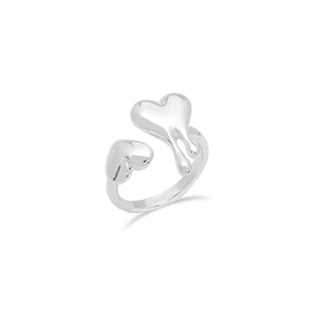 Melting Heart Ring With Silver 925°-