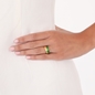 Anima Olea δαχτυλίδι από ασήμι με μοτίφ φύλλα ελιάς-