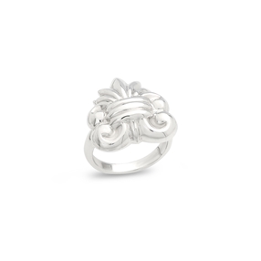 Archaics silver ring palmette-