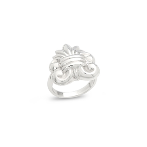 Archaics silver ring palmette  -